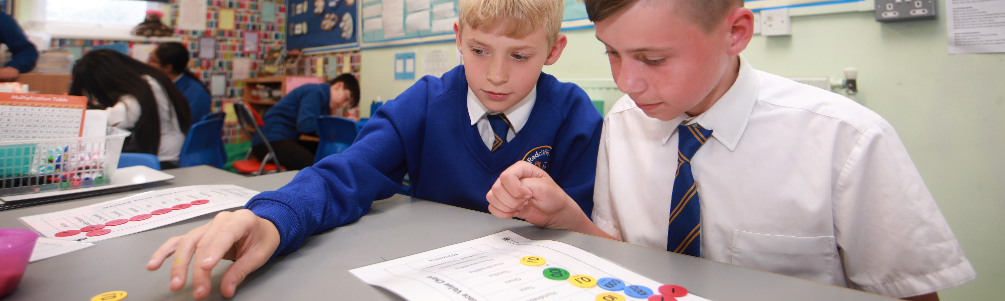 Pupils at Radcliffe Hall Primary School