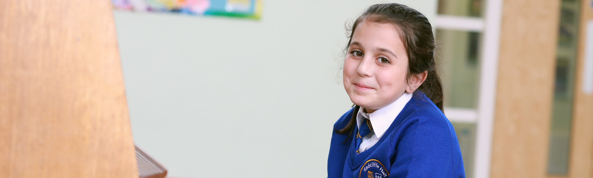 Pupil at Radcliffe Hall Primary School