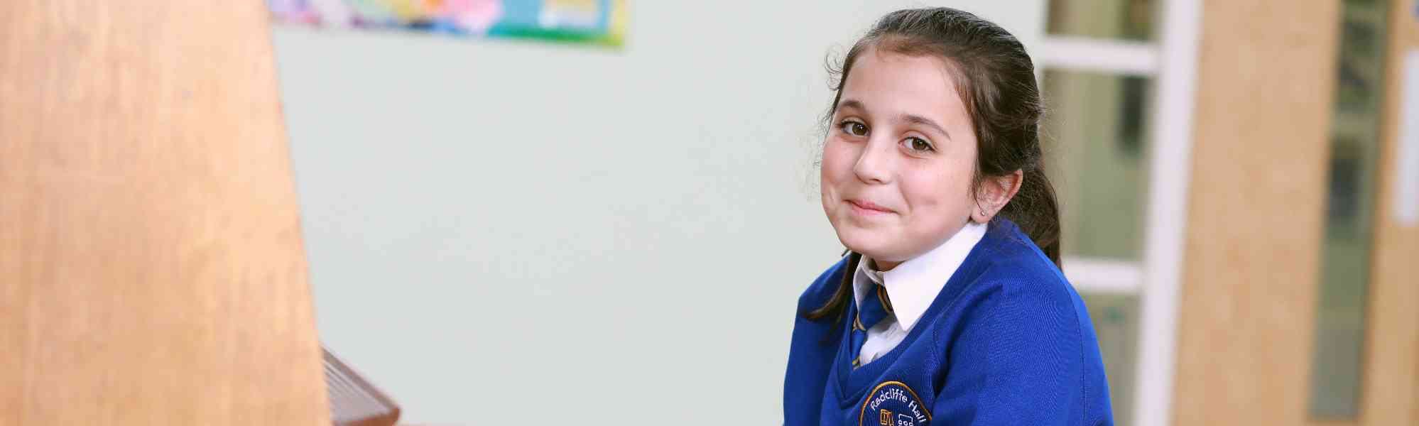 Pupil at Radcliffe Hall Primary School