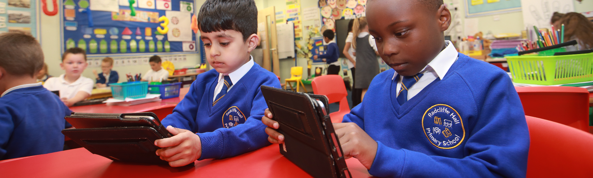 Pupils at Radcliffe Hall Primary School