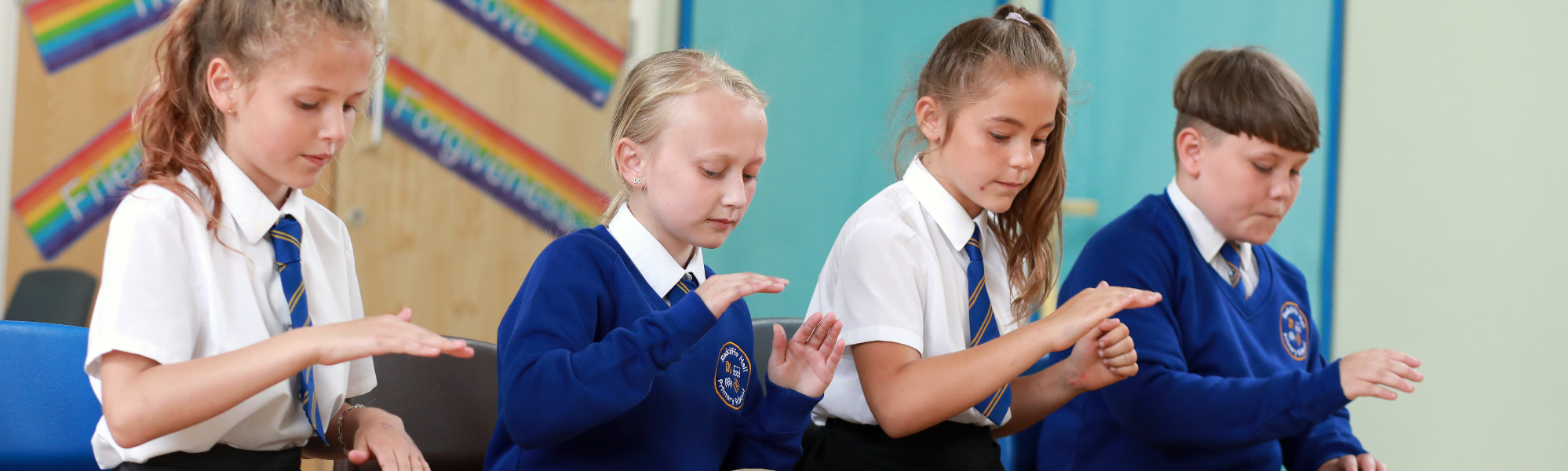 Pupils at Radcliffe Hall Primary School